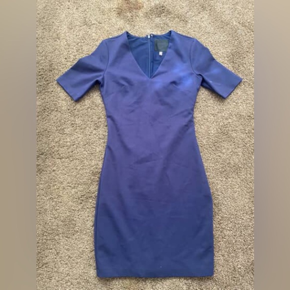 White House Black Market Royal Blue Midi Dress